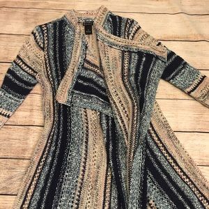 Blue patterned sweater